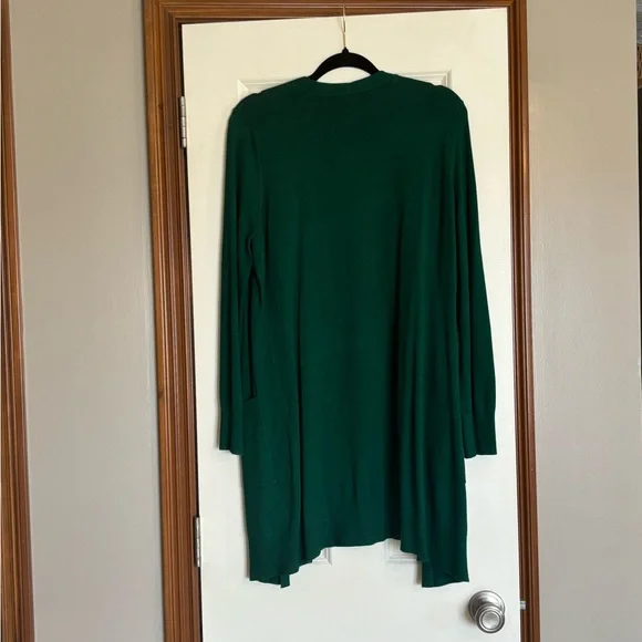 Green Open Front Cardigan - Picture 2 of 3
